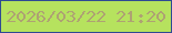文字の大きさ：3、枠の色：2f4a93、背景の色：b6e25e、文字の色：aea273 無料ブログパーツのブログ時計