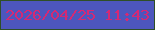 文字の大きさ：2、枠の色：2f4f26、背景の色：4d56bd、文字の色：d42974 無料ブログパーツのブログ時計