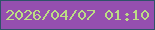 文字の大きさ：3、枠の色：2f5269、背景の色：954faf、文字の色：bcdd85 無料ブログパーツのブログ時計