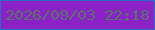 文字の大きさ：4、枠の色：2f6bc5、背景の色：8b21c6、文字の色：57736a 無料ブログパーツのブログ時計