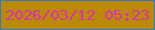 文字の大きさ：2、枠の色：2f78d7、背景の色：ba8b02、文字の色：dc2ebb 無料ブログパーツのブログ時計