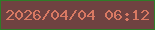 文字の大きさ：2、枠の色：2f7c28、背景の色：6f4241、文字の色：d97963 無料ブログパーツのブログ時計