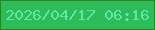 文字の大きさ：3、枠の色：2f831b、背景の色：2cbd5a、文字の色：5de8a4 無料ブログパーツのブログ時計