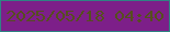 文字の大きさ：2、枠の色：2f8383、背景の色：7d1f89、文字の色：564e1e 無料ブログパーツのブログ時計