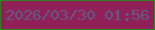文字の大きさ：2、枠の色：2f851f、背景の色：912059、文字の色：5e5c85 無料ブログパーツのブログ時計