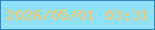 文字の大きさ：3、枠の色：2f85be、背景の色：90e2f9、文字の色：fac45d 無料ブログパーツのブログ時計