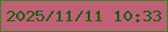 文字の大きさ：5、枠の色：2f881e、背景の色：c15f77、文字の色：0b6402 無料ブログパーツのブログ時計