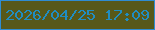 文字の大きさ：3、枠の色：2f8cd2、背景の色：57581a、文字の色：208dc2 無料ブログパーツのブログ時計