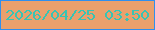 文字の大きさ：4、枠の色：2f8fee、背景の色：eaa06d、文字の色：38c4b4 無料ブログパーツのブログ時計