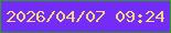 文字の大きさ：4、枠の色：2f9c1c、背景の色：732df9、文字の色：f6d77a 無料ブログパーツのブログ時計