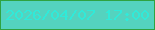 文字の大きさ：5、枠の色：2fa341、背景の色：54d3bf、文字の色：30ead9 無料ブログパーツのブログ時計