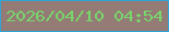 文字の大きさ：4、枠の色：2fa5d7、背景の色：947b76、文字の色：78d66b 無料ブログパーツのブログ時計