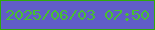 文字の大きさ：5、枠の色：2faa09、背景の色：615dc8、文字の色：48c031 無料ブログパーツのブログ時計