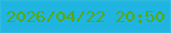 文字の大きさ：4、枠の色：2fbbdd、背景の色：20b5e0、文字の色：58a903 無料ブログパーツのブログ時計