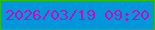 文字の大きさ：2、枠の色：2fc004、背景の色：0296dd、文字の色：bd0fbd 無料ブログパーツのブログ時計
