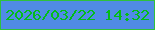 文字の大きさ：4、枠の色：2fc13c、背景の色：508be5、文字の色：02bd18 無料ブログパーツのブログ時計