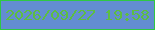 文字の大きさ：1、枠の色：2fc843、背景の色：638dd1、文字の色：5dbe41 無料ブログパーツのブログ時計