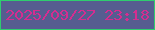 文字の大きさ：4、枠の色：2fcd6f、背景の色：565d90、文字の色：d42d90 無料ブログパーツのブログ時計
