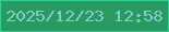 文字の大きさ：4、枠の色：2fd495、背景の色：299b62、文字の色：83ccc7 無料ブログパーツのブログ時計