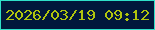文字の大きさ：3、枠の色：2fe0c8、背景の色：01183b、文字の色：b0c50d 無料ブログパーツのブログ時計