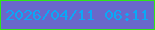 文字の大きさ：3、枠の色：2fe615、背景の色：6968ca、文字の色：0ba8f6 無料ブログパーツのブログ時計