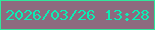 文字の大きさ：3、枠の色：2fe79c、背景の色：8d6a7f、文字の色：0ceeb4 無料ブログパーツのブログ時計