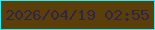 文字の大きさ：5、枠の色：2fecf8、背景の色：5c3e08、文字の色：2c2648 無料ブログパーツのブログ時計