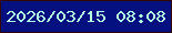 文字の大きさ：2、枠の色：300602、背景の色：04107f、文字の色：b4fde2 無料ブログパーツのブログ時計