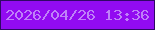 文字の大きさ：3、枠の色：300865、背景の色：920bf1、文字の色：bf80f8 無料ブログパーツのブログ時計