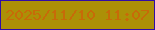 文字の大きさ：2、枠の色：300da6、背景の色：ac9007、文字の色：c76b08 無料ブログパーツのブログ時計