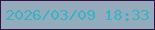 文字の大きさ：1、枠の色：301244、背景の色：93abbb、文字の色：38b2c4 無料ブログパーツのブログ時計