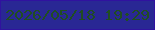 文字の大きさ：2、枠の色：30129f、背景の色：292794、文字の色：204d22 無料ブログパーツのブログ時計