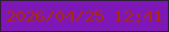 文字の大きさ：2、枠の色：301d36、背景の色：7e17b7、文字の色：aa2b0a 無料ブログパーツのブログ時計