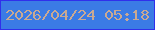 文字の大きさ：4、枠の色：302feb、背景の色：3b7be5、文字の色：caa993 無料ブログパーツのブログ時計