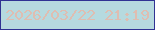 文字の大きさ：4、枠の色：303393、背景の色：b6dadf、文字の色：dfbdb1 無料ブログパーツのブログ時計