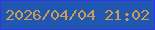文字の大きさ：1、枠の色：3035ed、背景の色：2057b1、文字の色：cc9c54 無料ブログパーツのブログ時計
