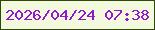 文字の大きさ：3、枠の色：30470b、背景の色：f3f9dd、文字の色：9316d0 無料ブログパーツのブログ時計