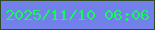 文字の大きさ：5、枠の色：304a23、背景の色：7281e9、文字の色：19f75c 無料ブログパーツのブログ時計