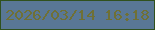 文字の大きさ：1、枠の色：30511d、背景の色：597795、文字の色：6f7035 無料ブログパーツのブログ時計