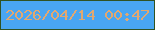 文字の大きさ：1、枠の色：305322、背景の色：49a6f2、文字の色：e2a870 無料ブログパーツのブログ時計