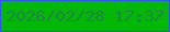 文字の大きさ：3、枠の色：3053f6、背景の色：01b905、文字の色：23824b 無料ブログパーツのブログ時計