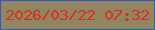 文字の大きさ：1、枠の色：3058c2、背景の色：928661、文字の色：d22f1d 無料ブログパーツのブログ時計