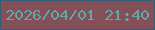 文字の大きさ：3、枠の色：305f77、背景の色：854f57、文字の色：63a7aa 無料ブログパーツのブログ時計