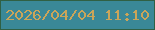 文字の大きさ：2、枠の色：306044、背景の色：3a8897、文字の色：cba559 無料ブログパーツのブログ時計