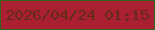文字の大きさ：5、枠の色：30671d、背景の色：ab1f33、文字の色：622c18 無料ブログパーツのブログ時計