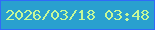 文字の大きさ：1、枠の色：306af8、背景の色：29a0cf、文字の色：c5f899 無料ブログパーツのブログ時計