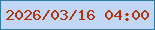 文字の大きさ：2、枠の色：307b9e、背景の色：c2d7f6、文字の色：b43407 無料ブログパーツのブログ時計