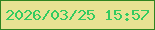 文字の大きさ：1、枠の色：308320、背景の色：e8e293、文字の色：33cb60 無料ブログパーツのブログ時計