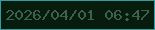 文字の大きさ：1、枠の色：309fa3、背景の色：081c0e、文字の色：3c614c 無料ブログパーツのブログ時計