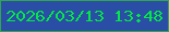文字の大きさ：4、枠の色：30a650、背景の色：2a4da5、文字の色：04e64a 無料ブログパーツのブログ時計